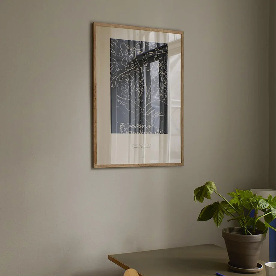 Pintura abstrata da lona da linha para a decoração da sala, cartaz nórdico, retratos da parede, menina, Nu, limão, vaso, geometria, impressões artísticas