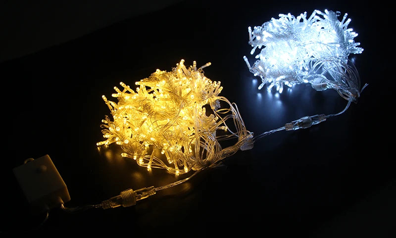 3x 3/6x3/10x3m led luzes da corda de sincelo luzes de fadas de natal guirlanda casa ao ar livre para casamento/festa/cortina/decoração de jardim