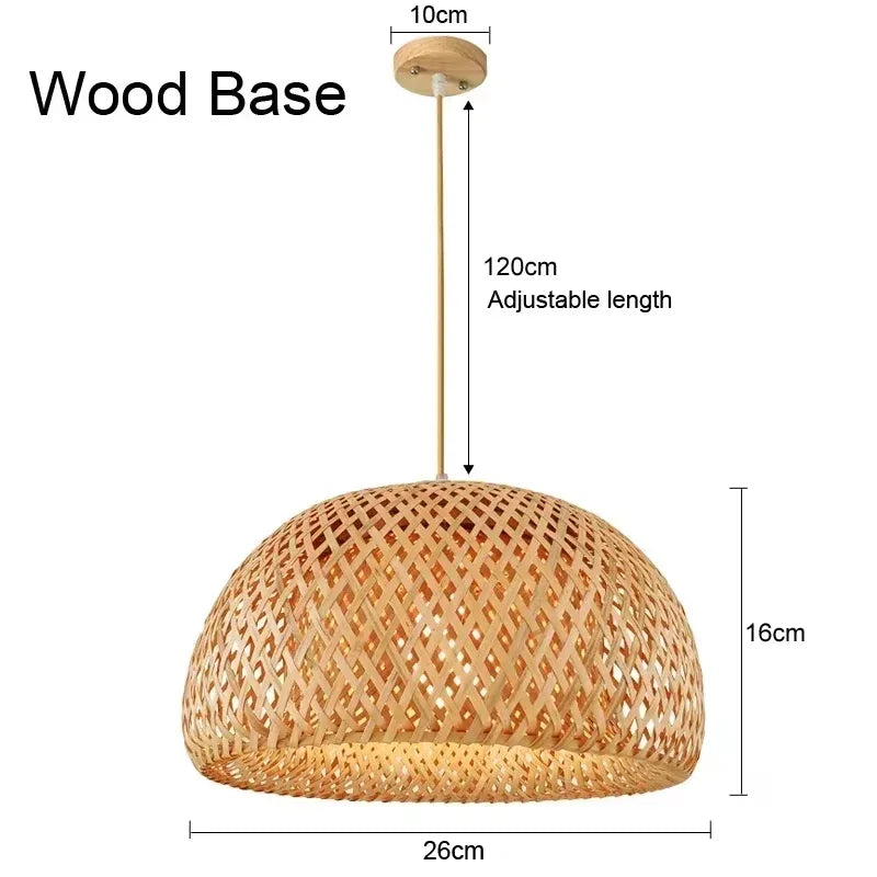 2025 mais novo pingente de bambu lâmpadas luzes teto rattan vime lustre mão malha trança suspensa casa jantar trançado decoração quente