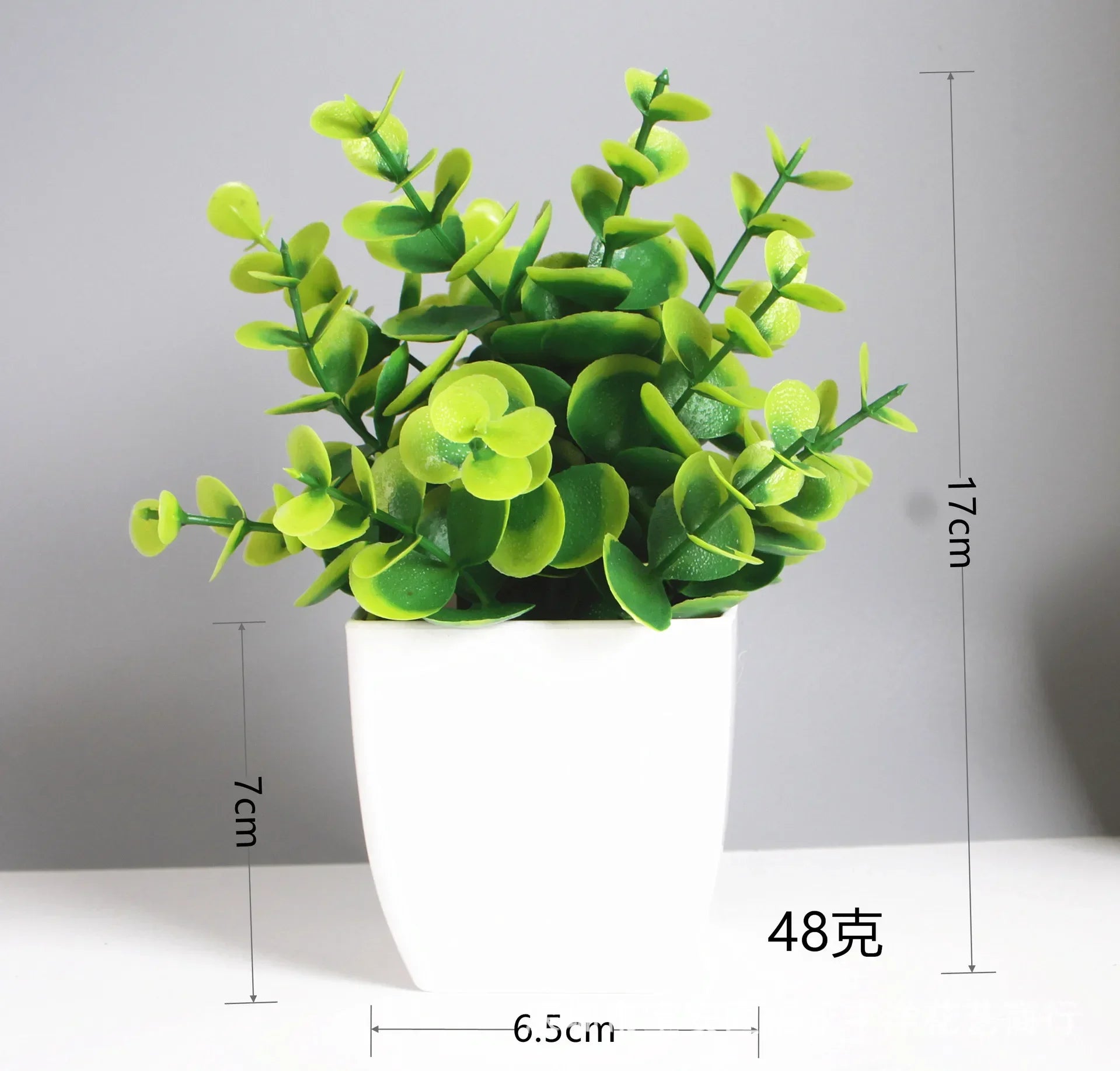 Bonsai artificial verde planta falsa eucalipto flor vaso planta para interior ao ar livre casa quarto jardim decoração suprimentos