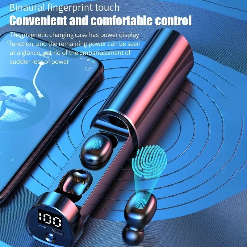 Alta qualidade tws n21 fones de ouvido sem fio bluetooth com microfone in-ear esportes à prova dwaterproof água hd chamada silenciosa fone de ouvido