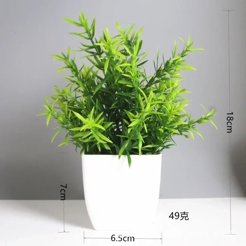 Bonsai artificial verde planta falsa eucalipto flor vaso planta para interior ao ar livre casa quarto jardim decoração suprimentos