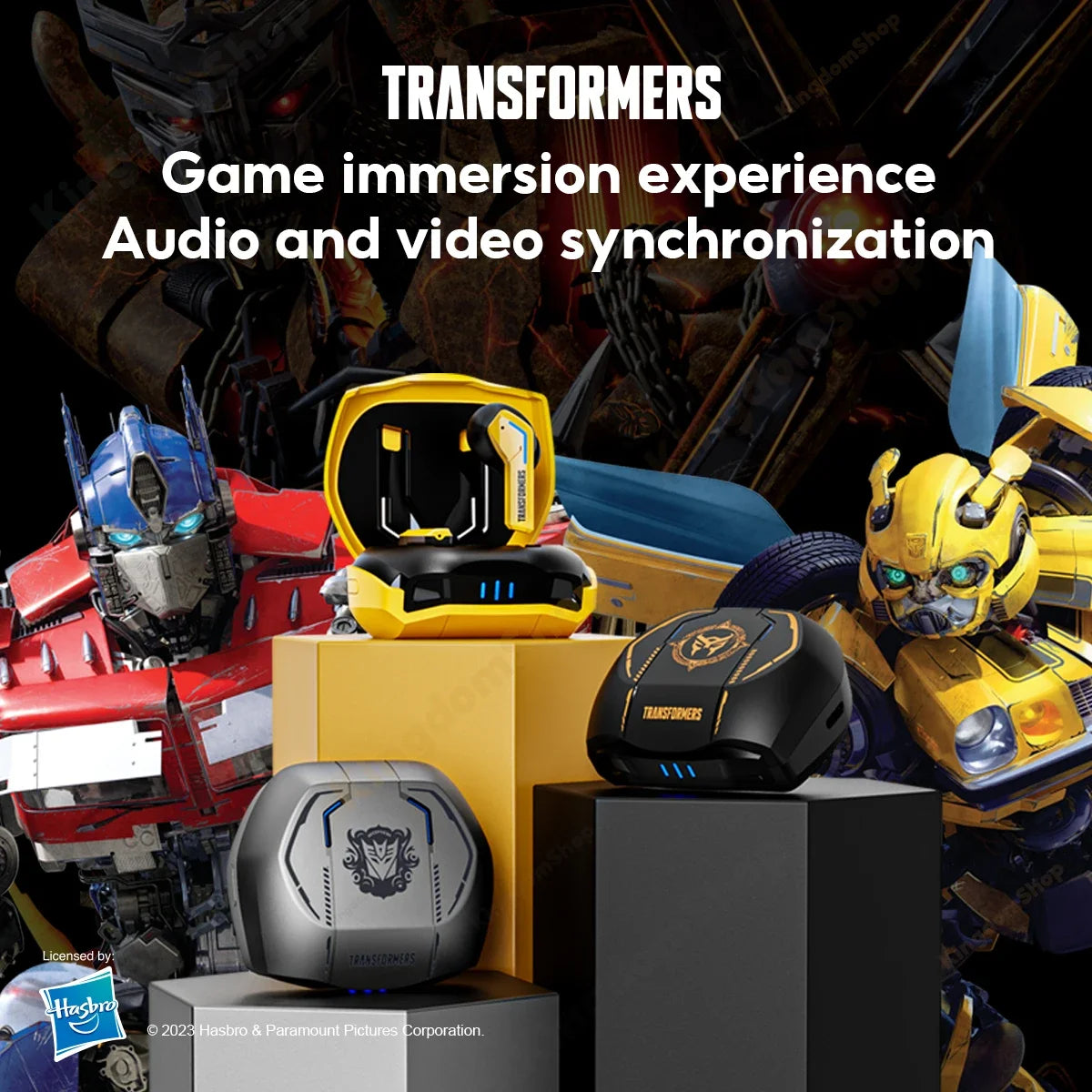 Transformadores TF-T06 bluetooth 5.3 fone de ouvido modo duplo redução ruído para videogame alta fidelidade fones conexão estável