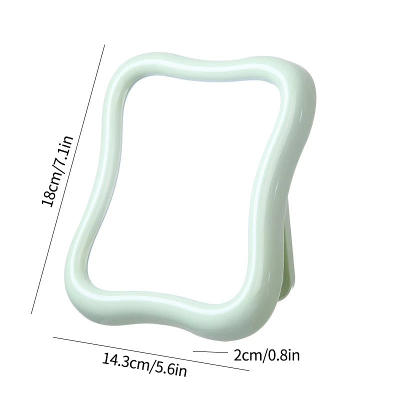 Espelho de pé irregular espelho de maquiagem de mesa decorativo espelho de vaidade decoração do quarto estética cosméticos decoração de casa
