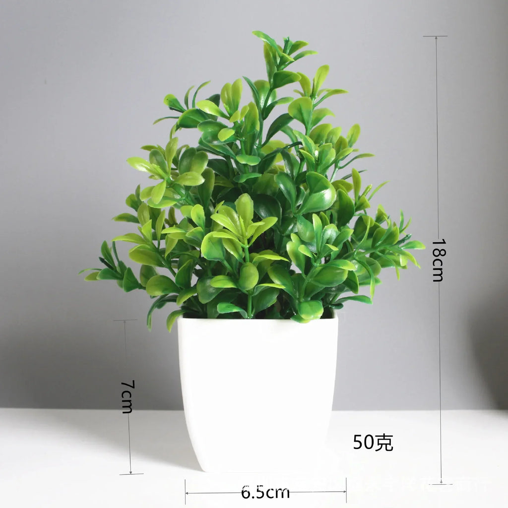 Bonsai artificial verde planta falsa eucalipto flor vaso planta para interior ao ar livre casa quarto jardim decoração suprimentos