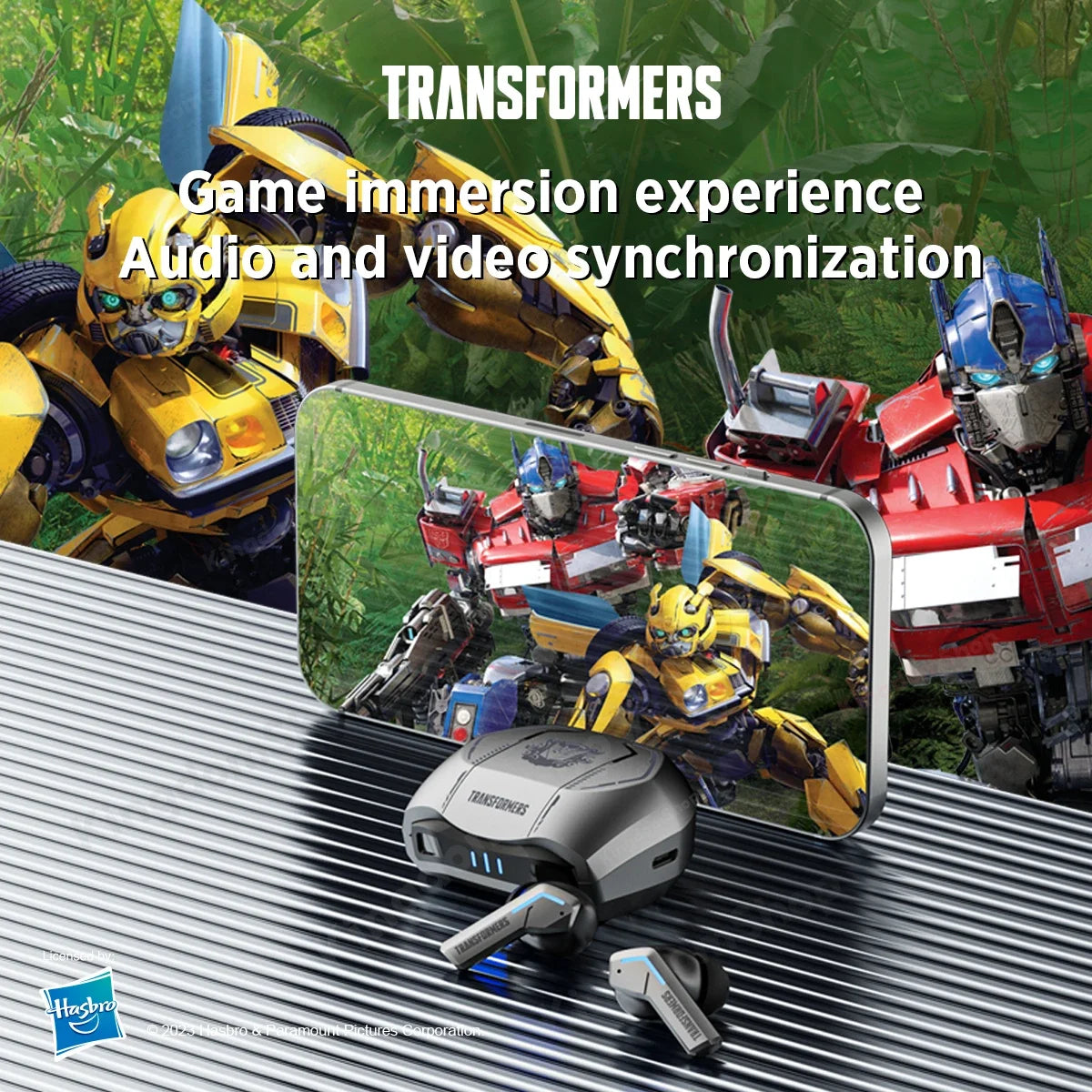 Transformadores TF-T06 bluetooth 5.3 fone de ouvido modo duplo redução ruído para videogame alta fidelidade fones conexão estável