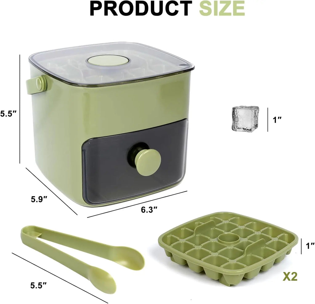 48 grade lce fazendo molde reutilizável geladeira fabricante de gelo um toque fácil liberação bandeja de cubos de gelo caseira molde casa ferramenta de fabricação de gelo