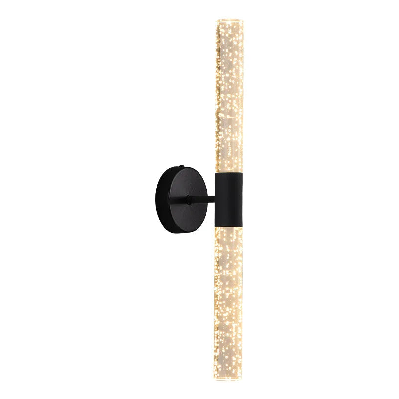 Nordic Bubble Crystal Rod LED Lâmpada de parede, quarto, cabeceira, sala, luz de parede, corredor, decoração de interiores, AC85-265V
