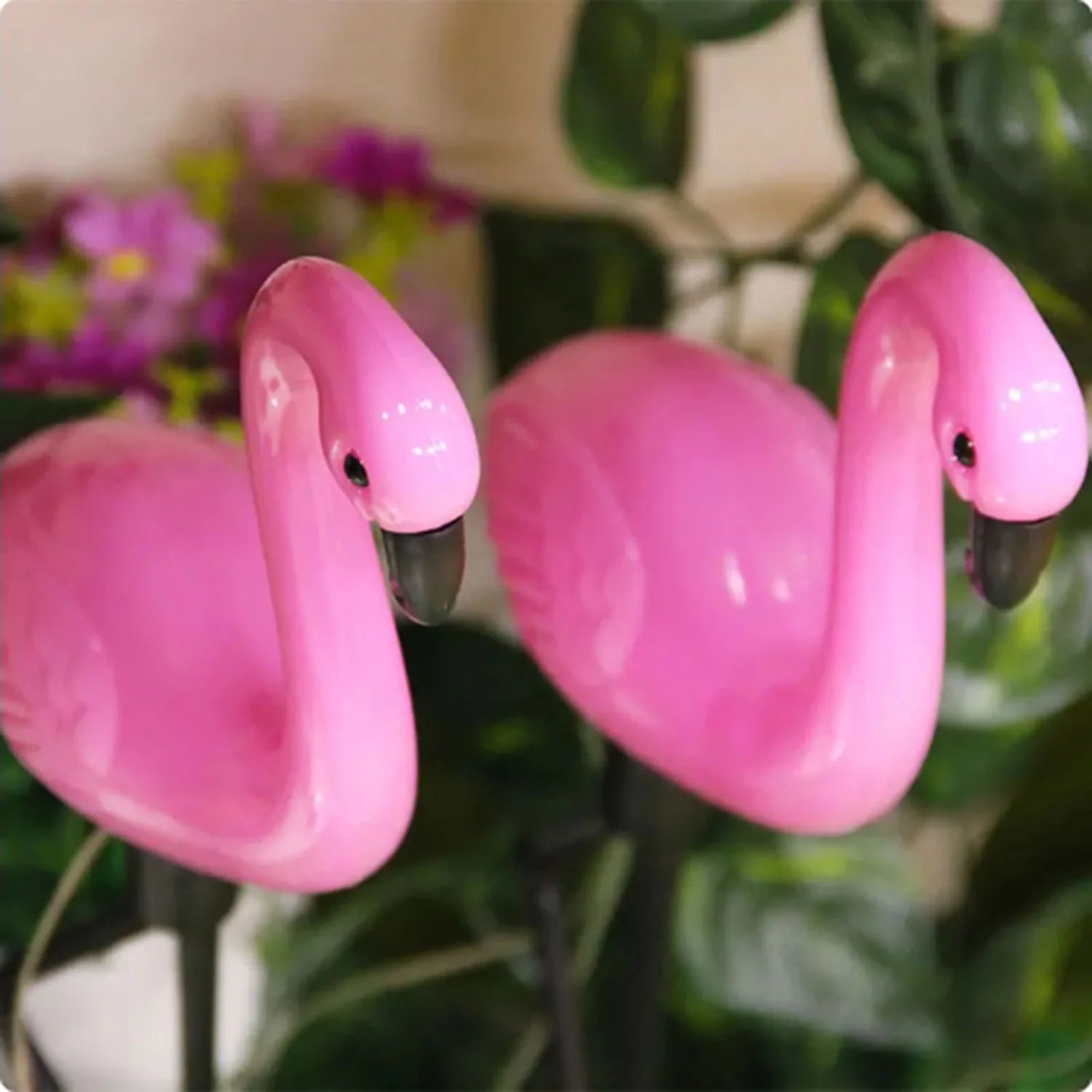1pc/3pcs flamingo solar luzes do jardim à prova dwindproof água e à prova de vento luzes decorativas festa festiva decoração atmosfera luzes