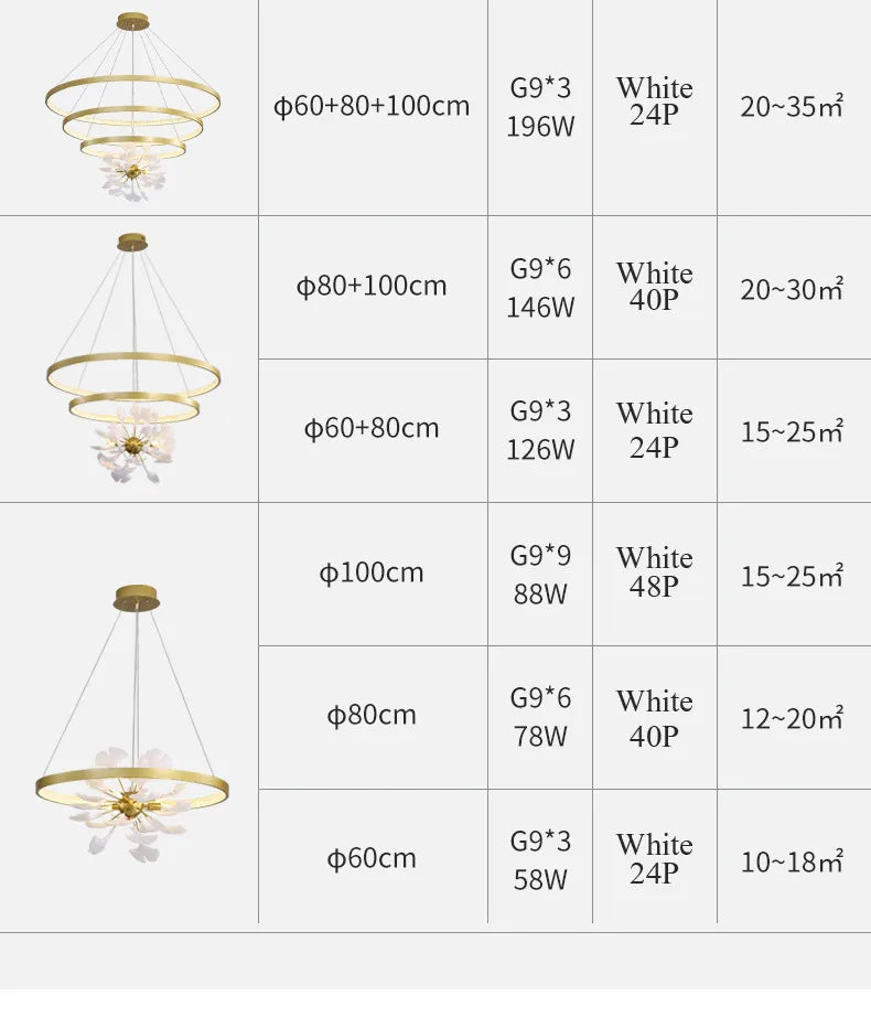 Moderno nórdico ginkgo ramo folha g9 led lustre de teto para sala estar jantar luminária decoração casa lustre iluminação interior