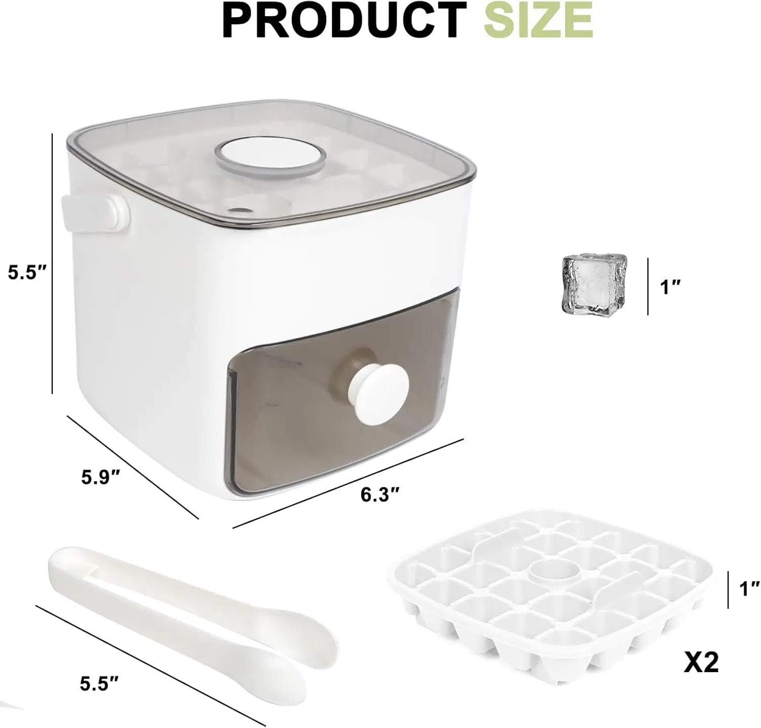 48 grade lce fazendo molde reutilizável geladeira fabricante de gelo um toque fácil liberação bandeja de cubos de gelo caseira molde casa ferramenta de fabricação de gelo