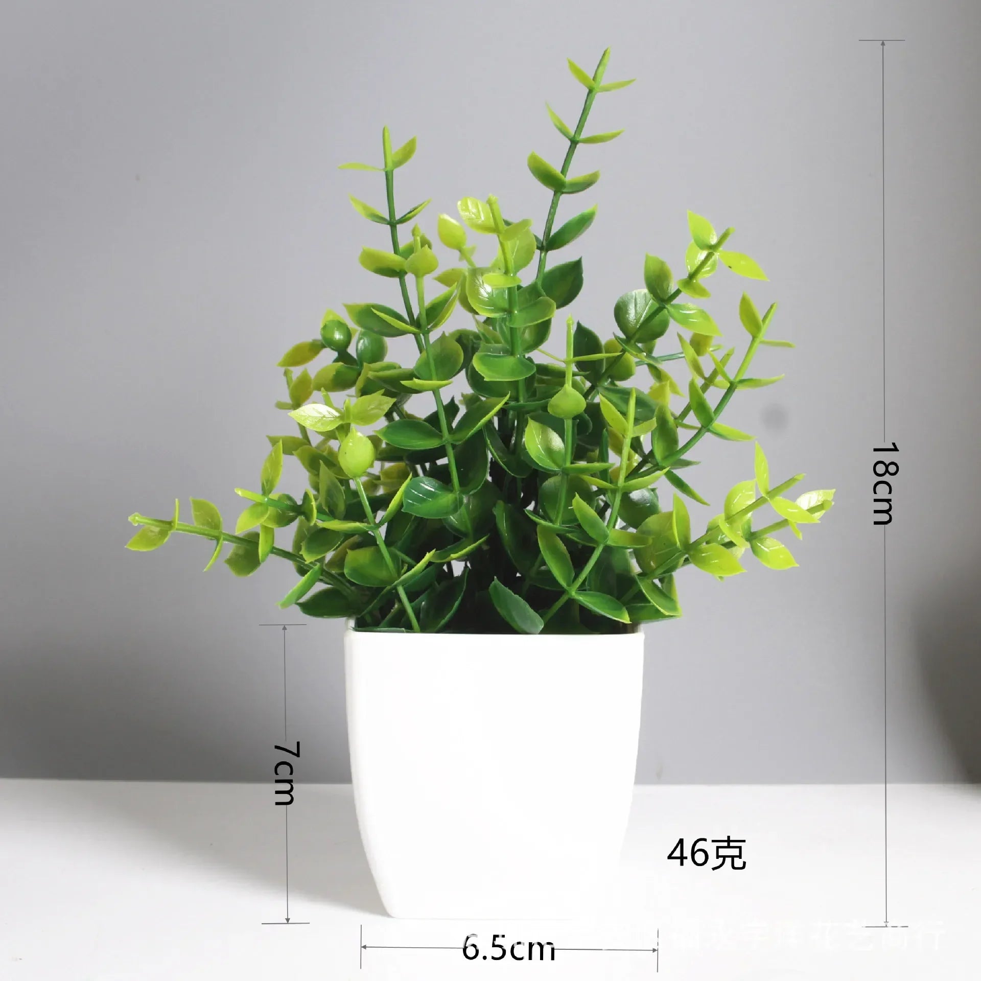 Bonsai artificial verde planta falsa eucalipto flor vaso planta para interior ao ar livre casa quarto jardim decoração suprimentos
