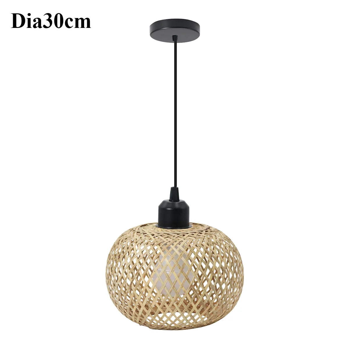 Lâmpada pingente de bambu lustre pendurado lâmpada artesanal rattan pingente luminária restaurante sala jantar iluminação interior